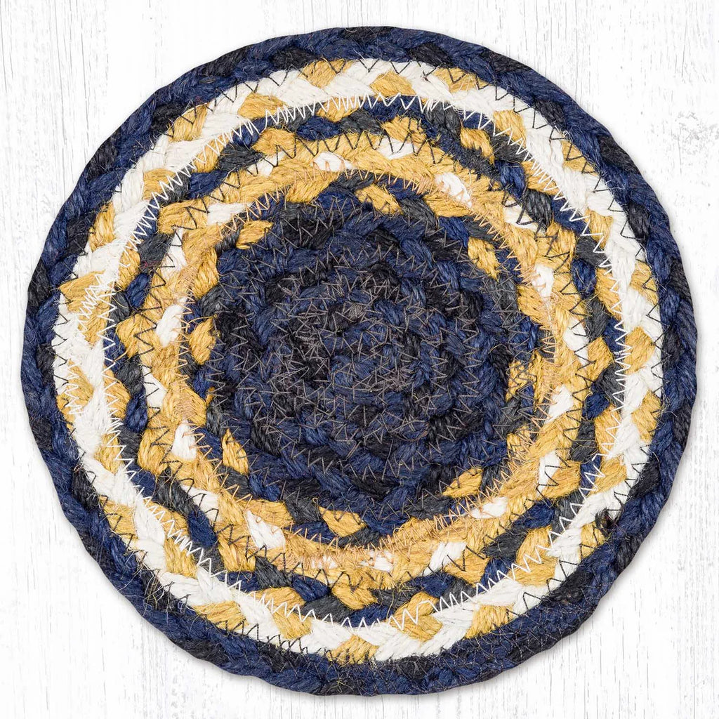 MS-079 Light Blue/Dark Blue/Mustard Miniature Trivet