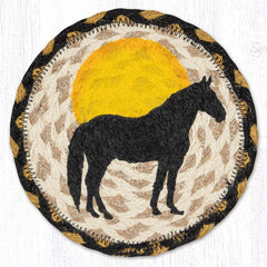 LC-043 Horse Silhouette 7" Round