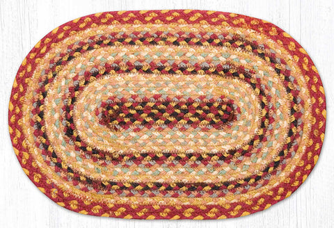 PM-357 Burgundy/Gray/Cream Jute Placemat