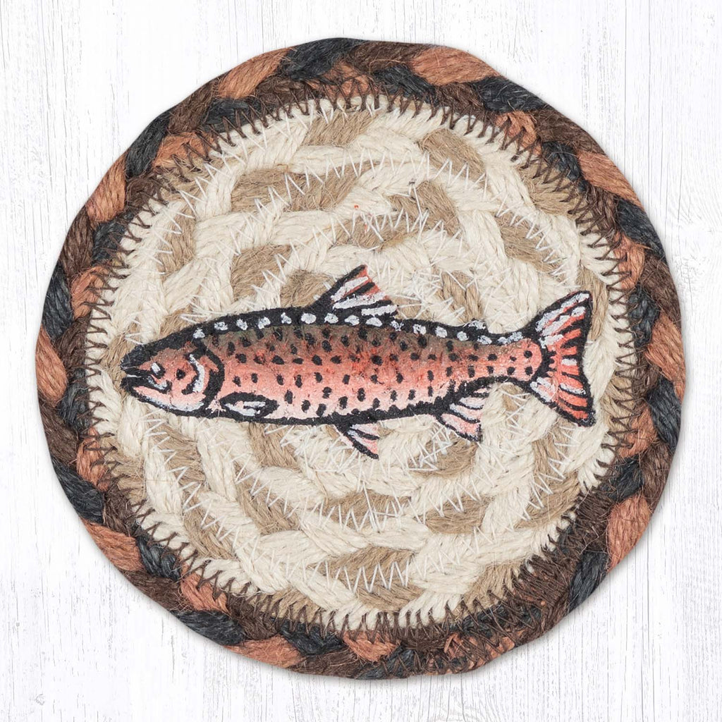 IC-010 Red Salmon Individual Coaster