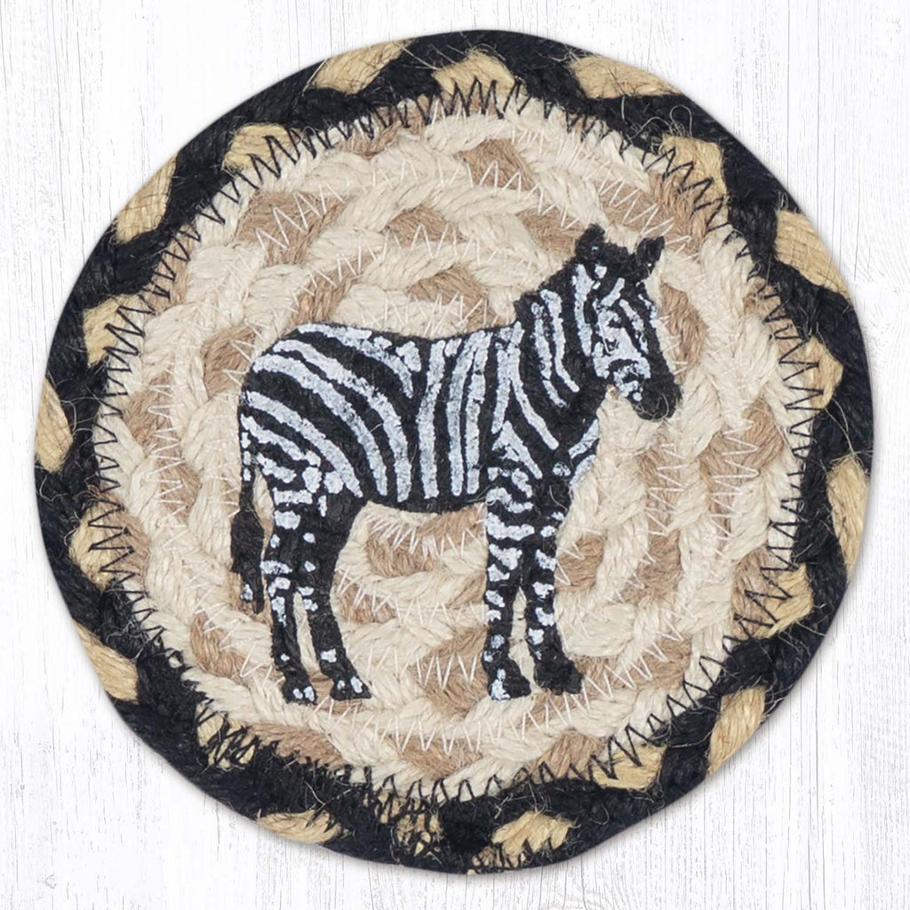 IC-123 Zebra Silhouette Individual Coaster