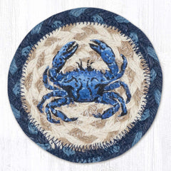 IC-362 Crab Dark Blue Individual 5" Coaster