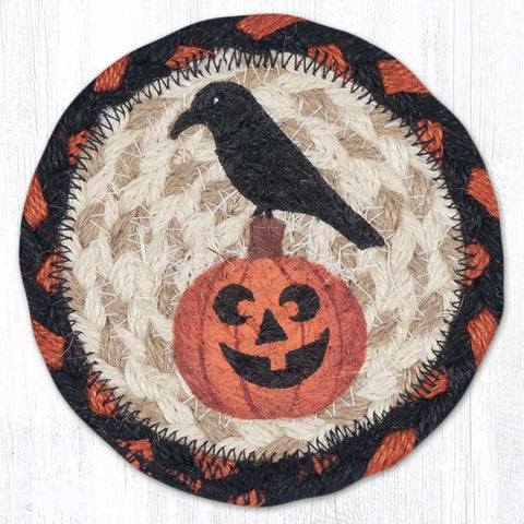 IC-590 Crow Pumpkin Individual Coaster