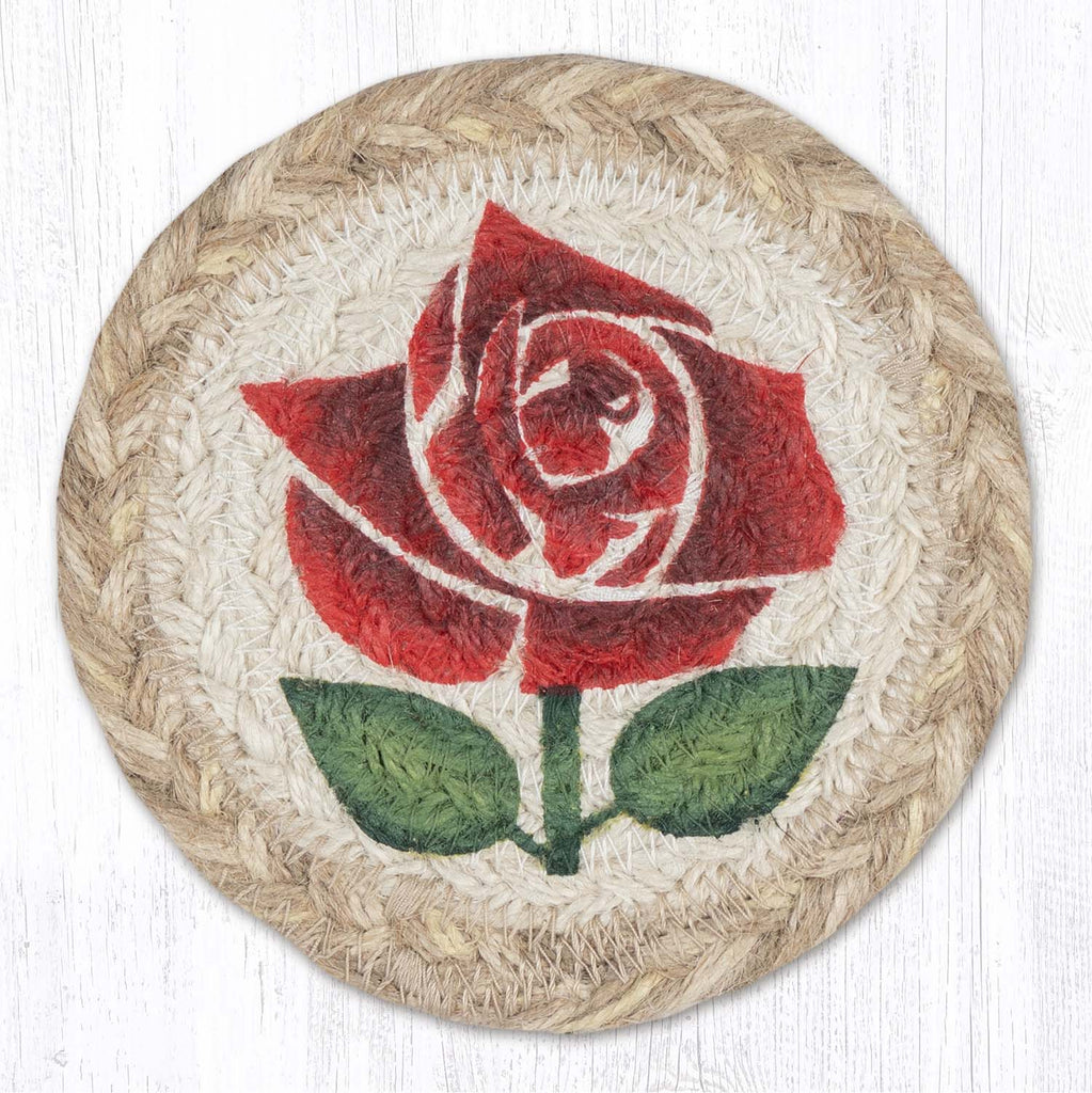 IC-9-776 Stylized Rose Individual Coaster