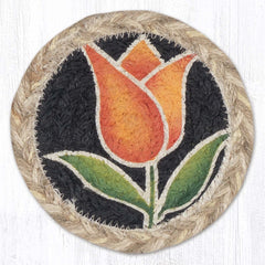 IC-9-776 Tulip Orange Individual Coaster