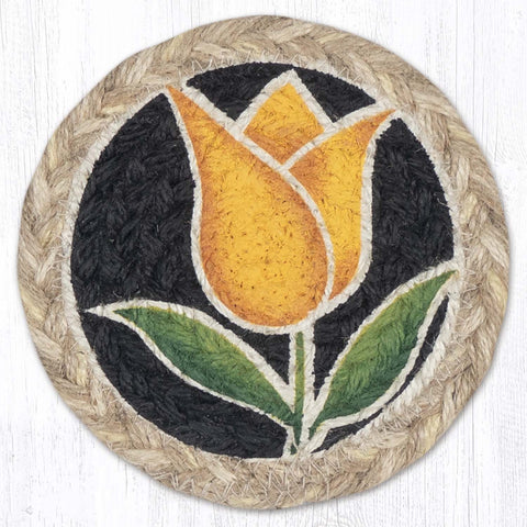 IC-9-776 Tulip Yellow Individual Coaster