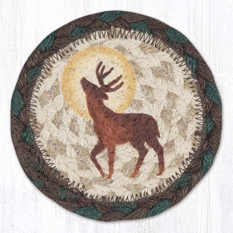 IC-922 Full Moon & Deer Individual Coaster