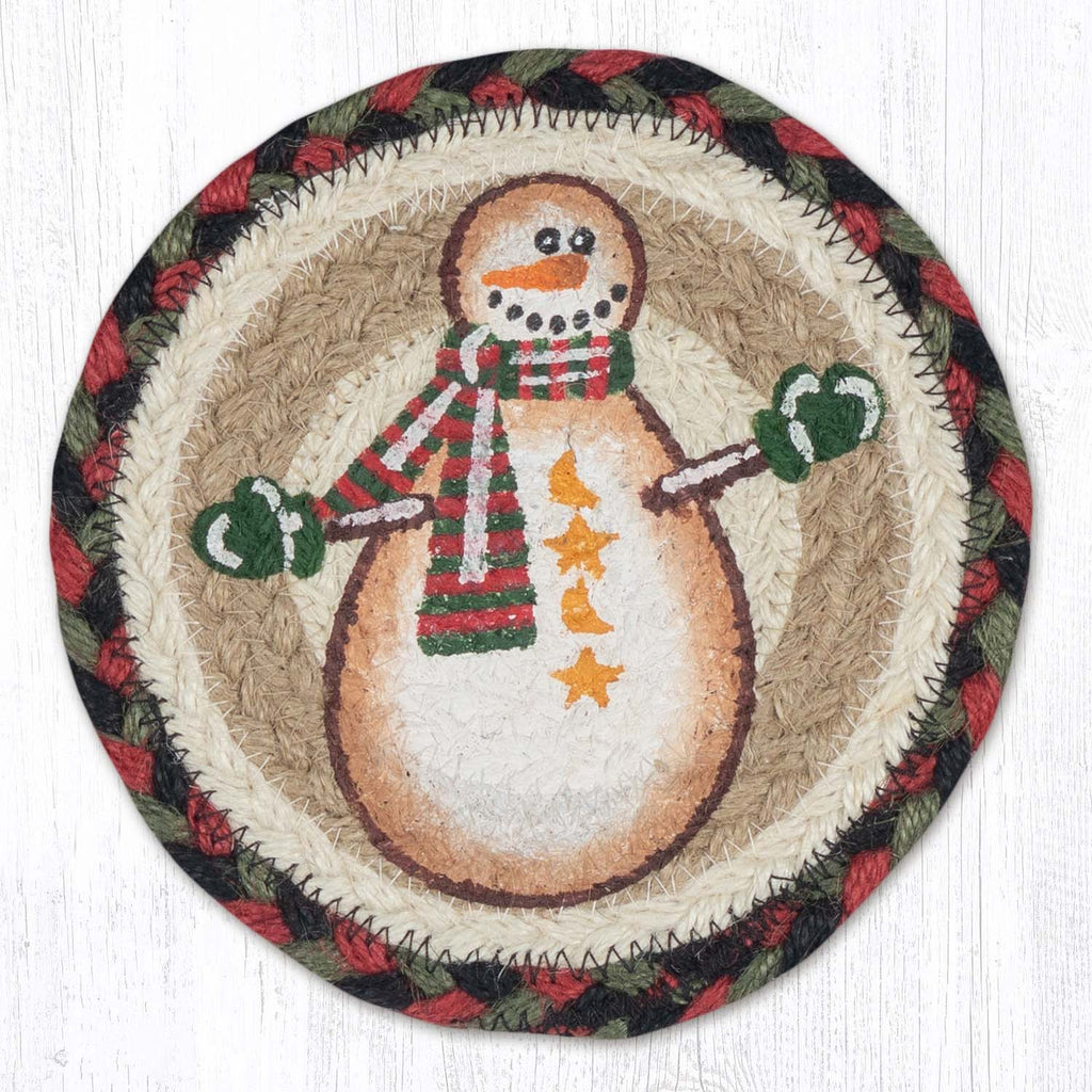 LC-081 Moon & Star Snowman 7" Round