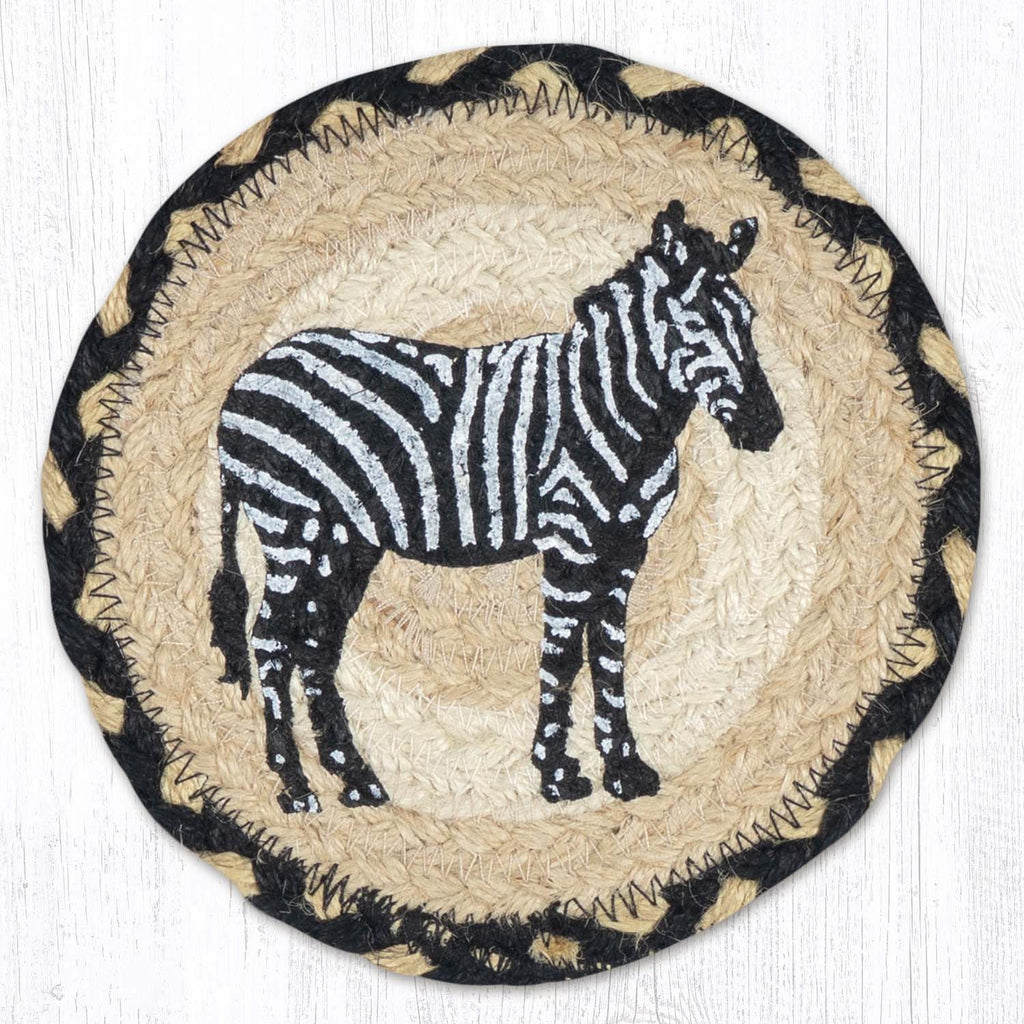 LC-123 Zebra Silhouette 7" Round