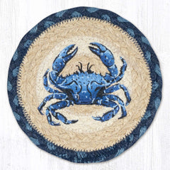 LC-362 Crab Dark Blue 7" Trivet