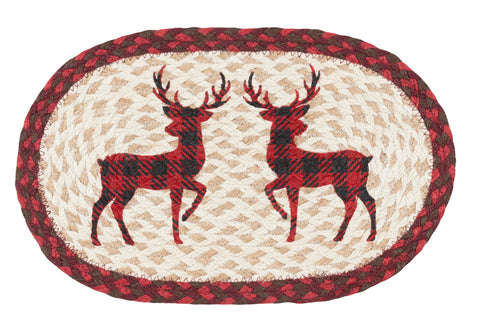 MSP-864 Red Plaid Deer Swatch 10