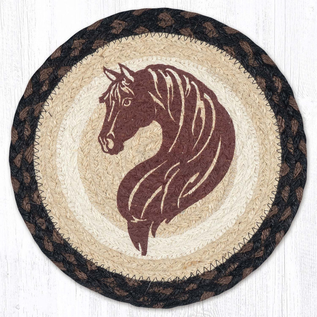 MSPR-313 Stylized Horse Portrait 10" Trivet