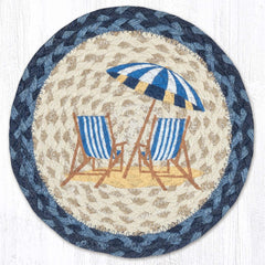 MSPR-362 Navy Beach Chair 10" Trivet