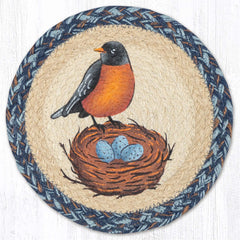 MSPR-9-119 Robin with Nest 10" Trivet