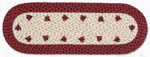 TR-396 Ladybug Oval Table Runner