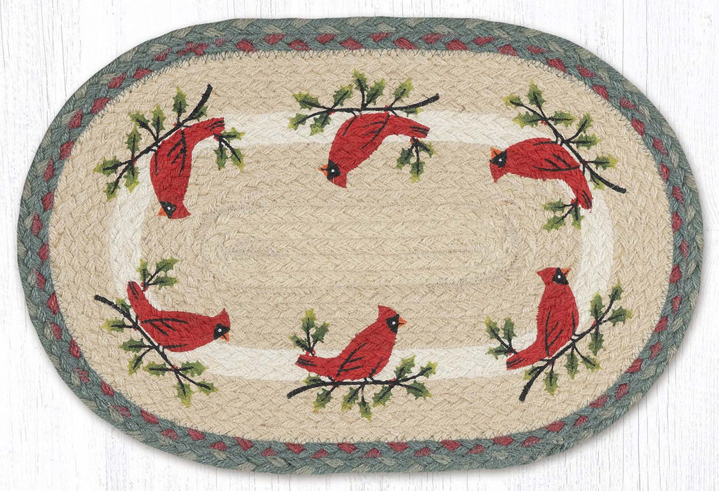 PM-OP-025 Holly Cardinal Placemat 13"x19"