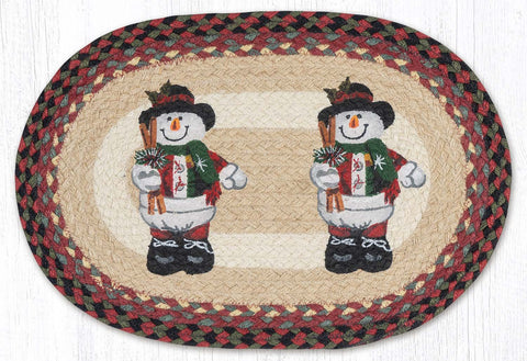 PM-OP-081 Snowman in Top Hat Placemat 13