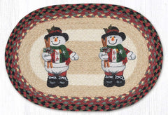 PM-OP-081 Snowman in Top Hat Placemat 13"x19"