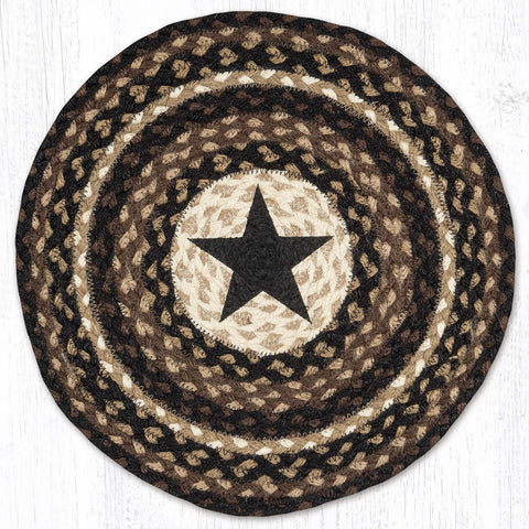 PM-RP-313 Black Star Round Placemat