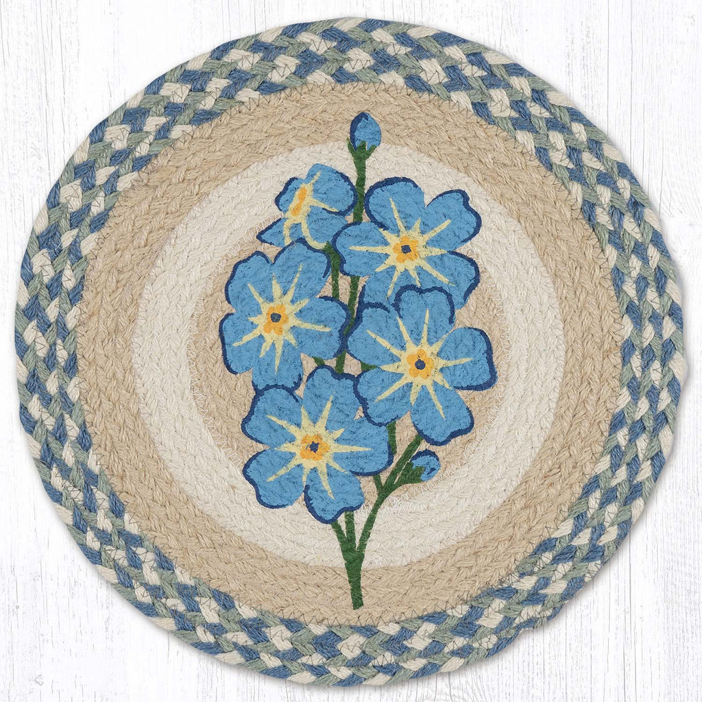 PM-RP-363 Forget Me Not Round Placemat