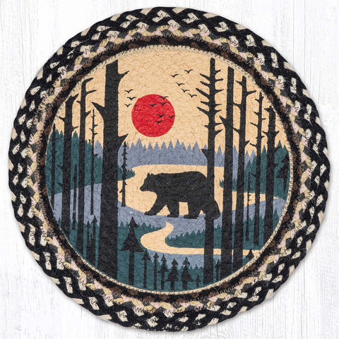 PM-RP-430 Bear Scene Round Placemat