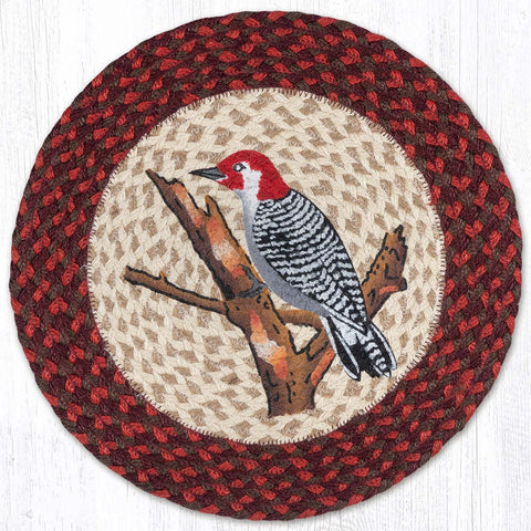 PM-RP-717 Wildlife Woodpecker Round Placemat