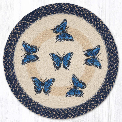 PM-RP-9-921 Blue Swallowtail Round Placemat