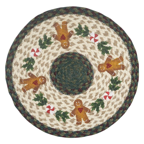 PM-RP-508 Gingerbread Man Round Placemat