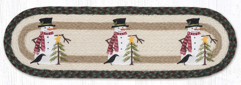 ST-OP-508 Snowman wtih Tree Stair Tread