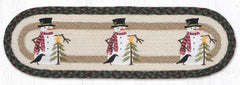 ST-OP-508 Snowman wtih Tree Stair Tread