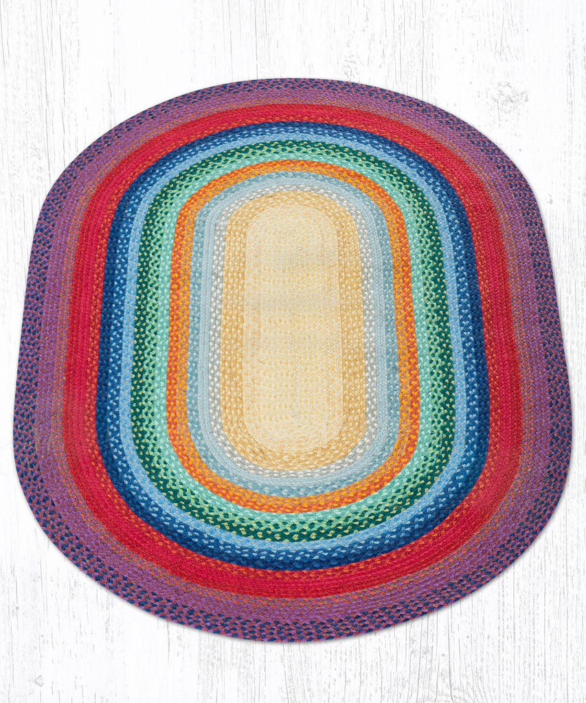 C-400 Rainbow Braided Rug